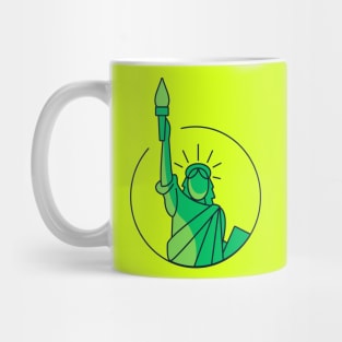 nyc green Liberty Mug
